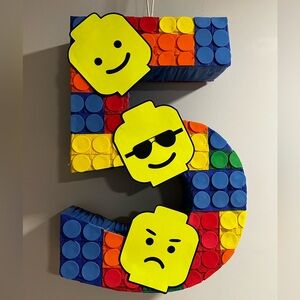 #5 lego theme Pinata